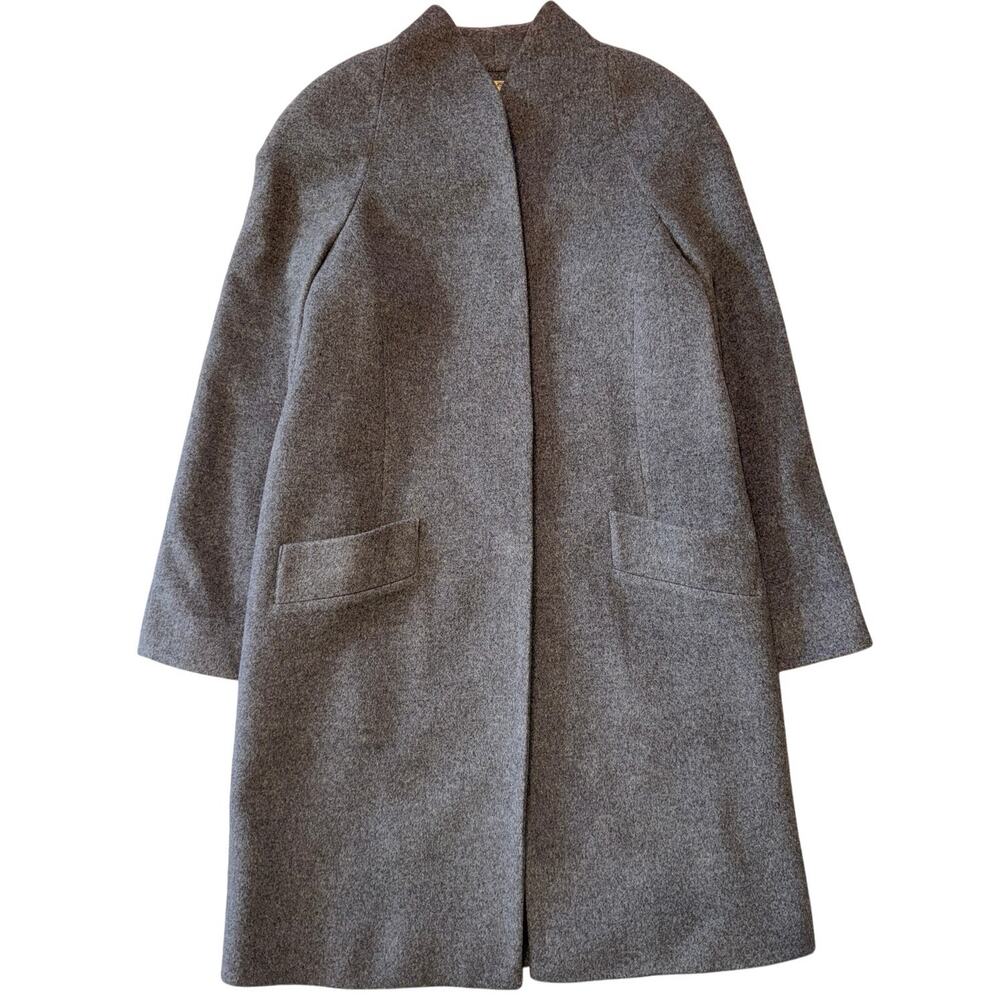 Katherine Kelly Cashmere Caccon Coat Gray 8